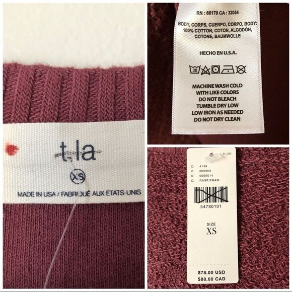 Anthropologie T.La Crewneck pullover oversized - Picture 6 of 7
